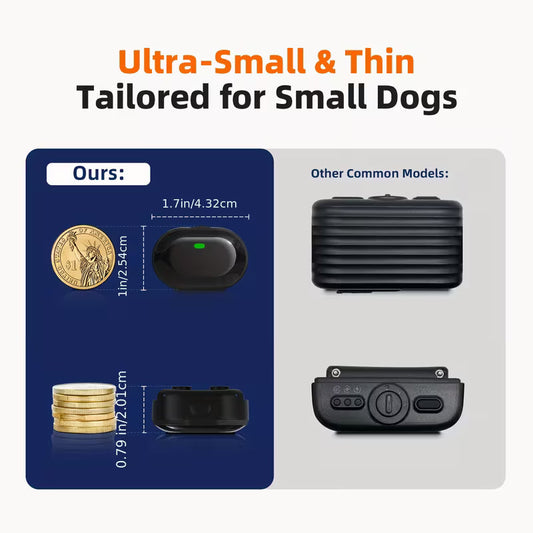 Pawjo Ultralet Shock Halsbånd til Små og Mellemstore Hunde (2,4-7 kg)