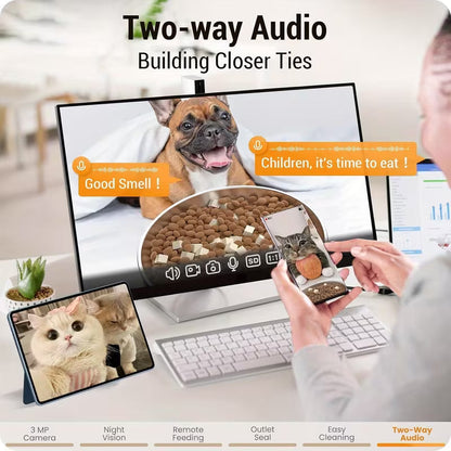 Pawjo Smart Pet Feeder with 2K Camera
