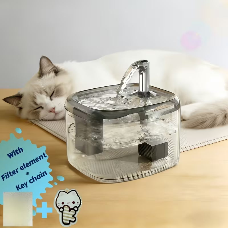 Pawjo Ultra-Quiet Automatic Pet Water Fountain with 4-Stage Filtration