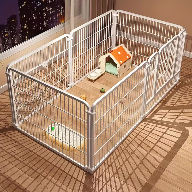 Pawjo kraftig modulær hundegård med justerbare paneler (sæt med 6/9 dele)