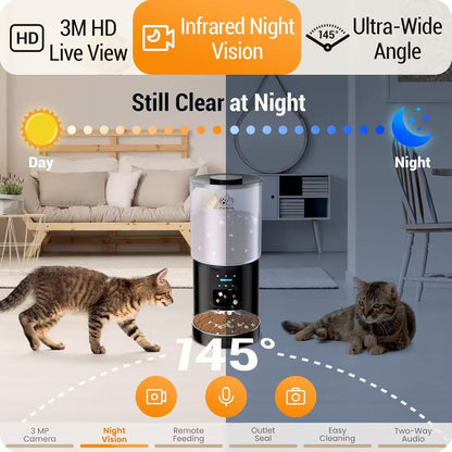 Pawjo Smart Pet Feeder with 2K Camera
