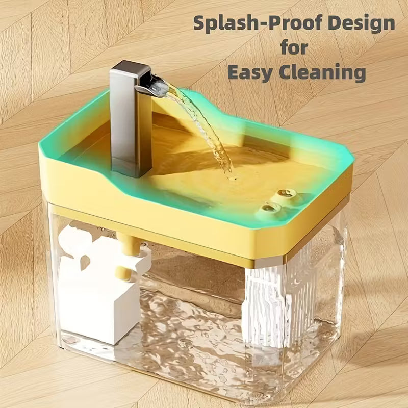 Pawjo Ultra-Quiet Automatic Pet Water Fountain with 4-Stage Filtration