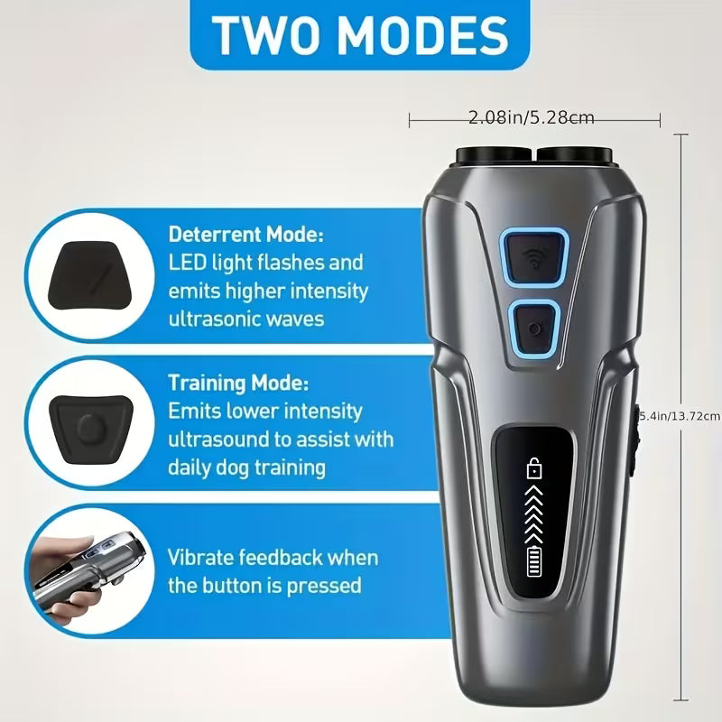 Pawjo Ultrasonic Dog Bark Control Device with Dual Training Modes