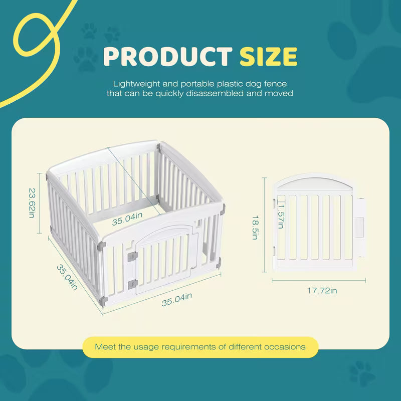 Pawjo Secure Folding Dog Playpen