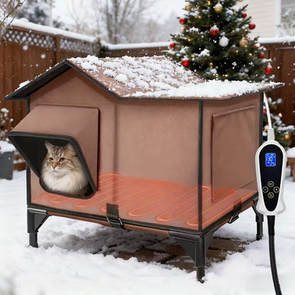 Pawjo XL 3-in-1 Heated Cat House