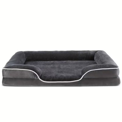 PawJo ortopædisk hundeseng af memory foam med vaskbart betræk