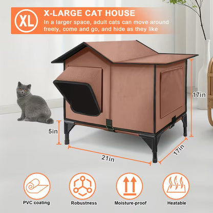 Pawjo XL 3-in-1 Heated Cat House