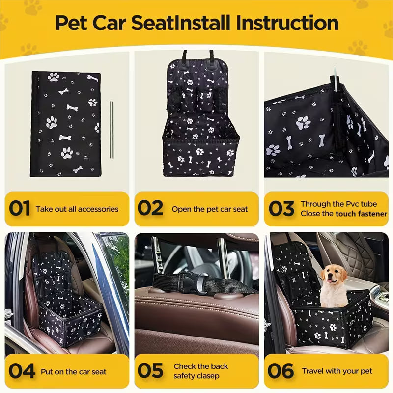 Pawjo Hundeautostol med opbevaringslommer