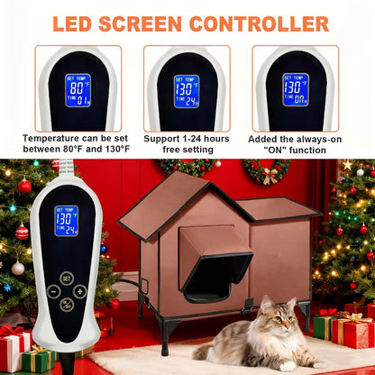 Pawjo XL 3-in-1 Heated Cat House