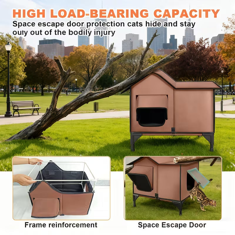 Pawjo XL 3-in-1 Heated Cat House
