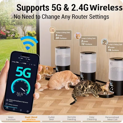 Pawjo Smart Pet Feeder with 2K Camera