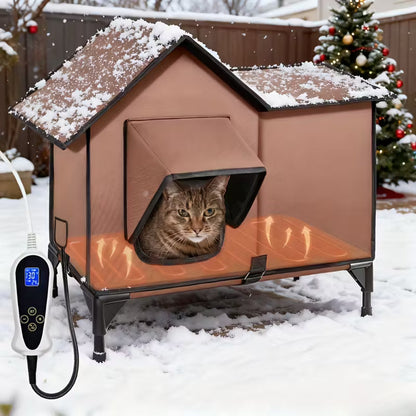 Pawjo XL 3-in-1 Heated Cat House