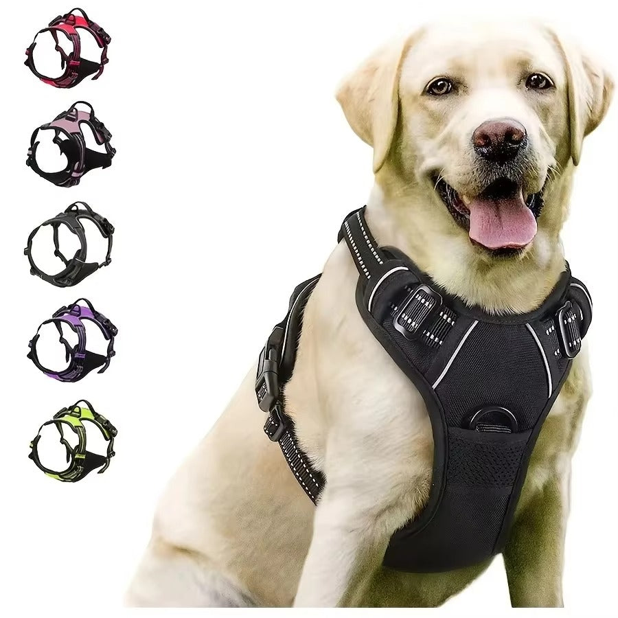 PawJo™ Dog Collars Harness Big Vests Leash Pet Shop Everything for Dogs Leather Puppy Accessories