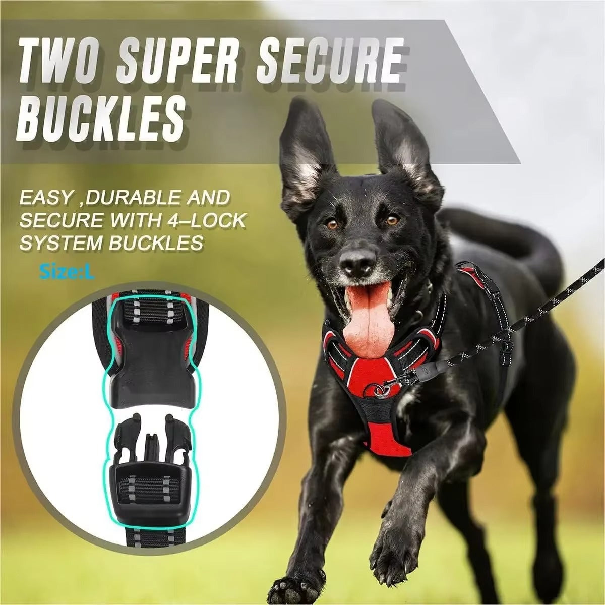 PawJo™ Dog Collars Harness Big Vests Leash Pet Shop Everything for Dogs Leather Puppy Accessories